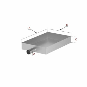 Bac condensation gaine sur-mesure