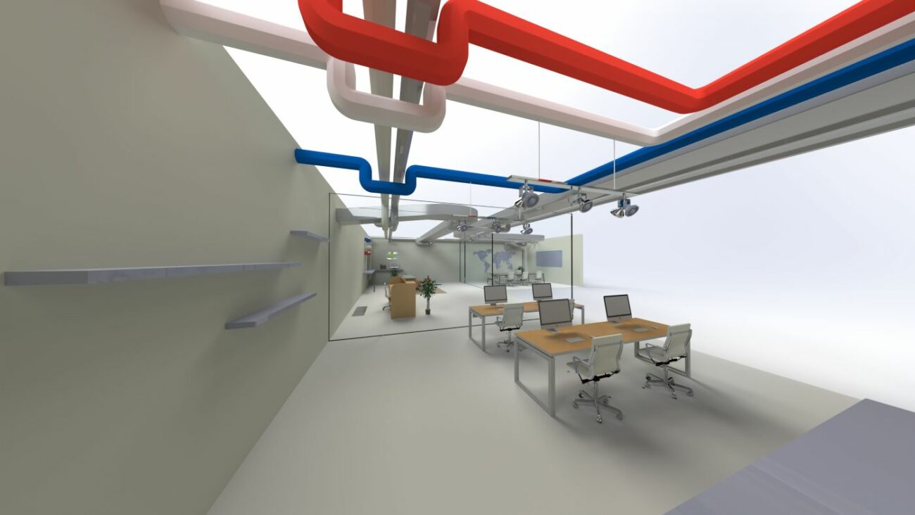 Installation des gaines de ventilation EIDF 78500