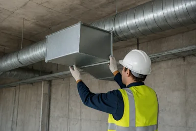 Eidf pose de gaines de ventilation